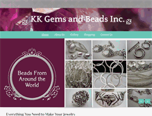 Tablet Screenshot of kkgemsandbeads.com